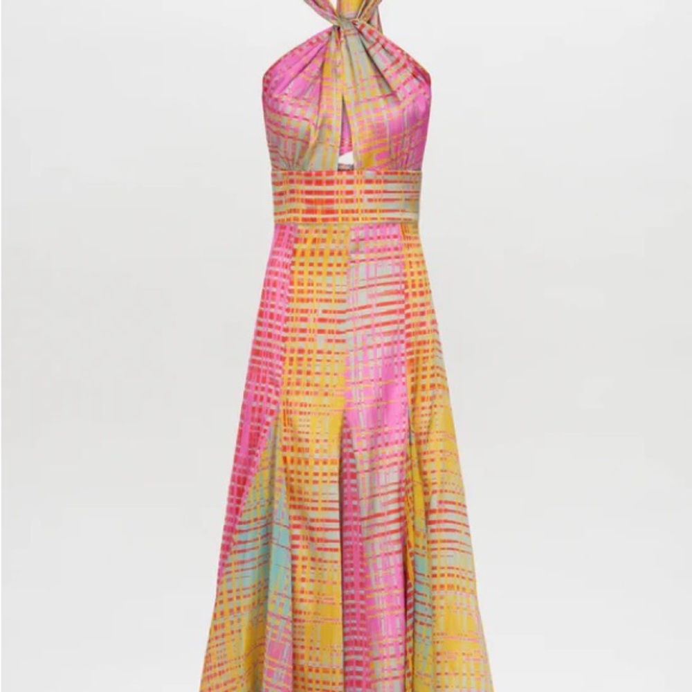 Silvia Tcherassi Multi Color Halter Sundress-once worn!